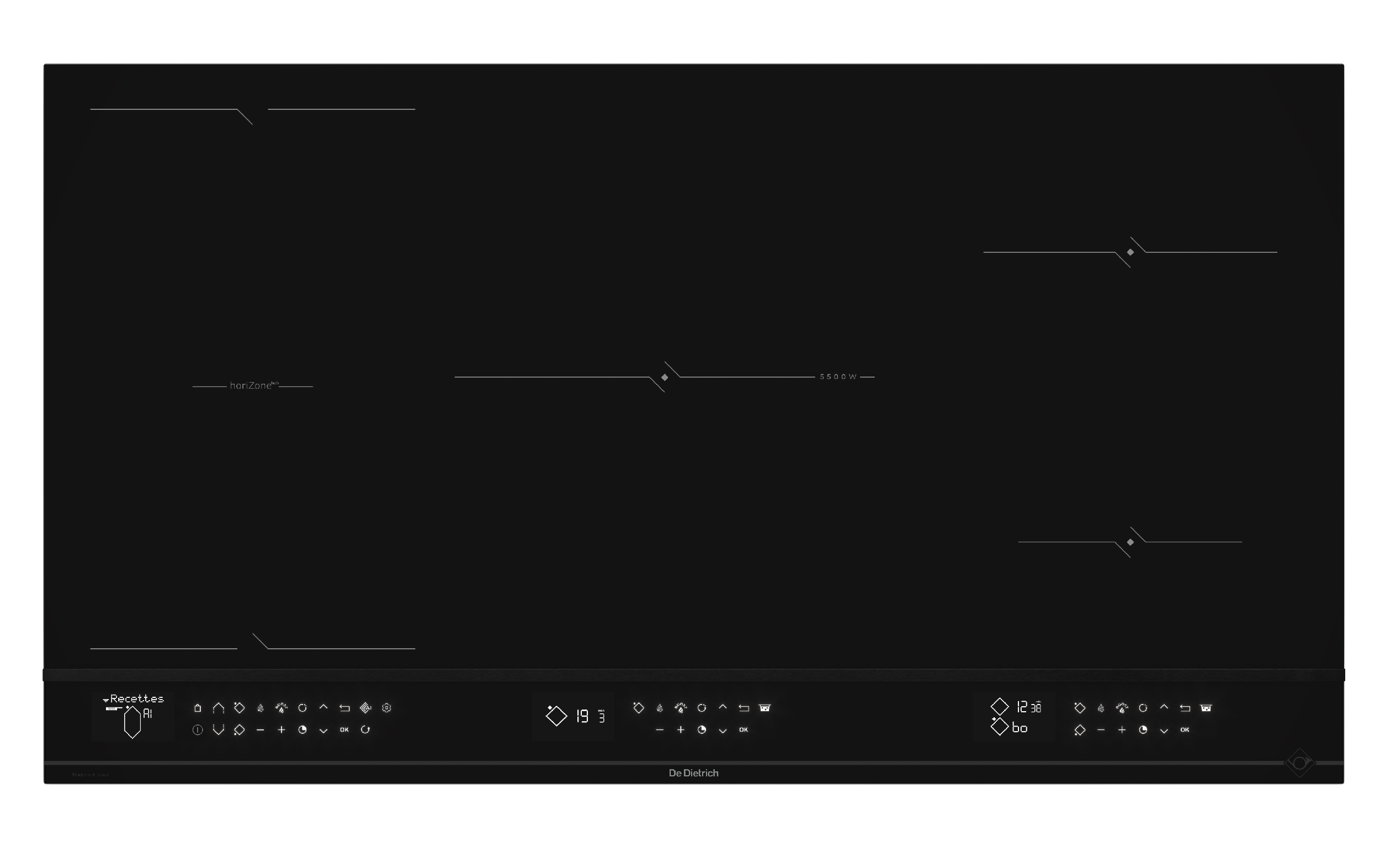 Indukční varná deska De Dietrich DPI4932B v provedení Infinite Black